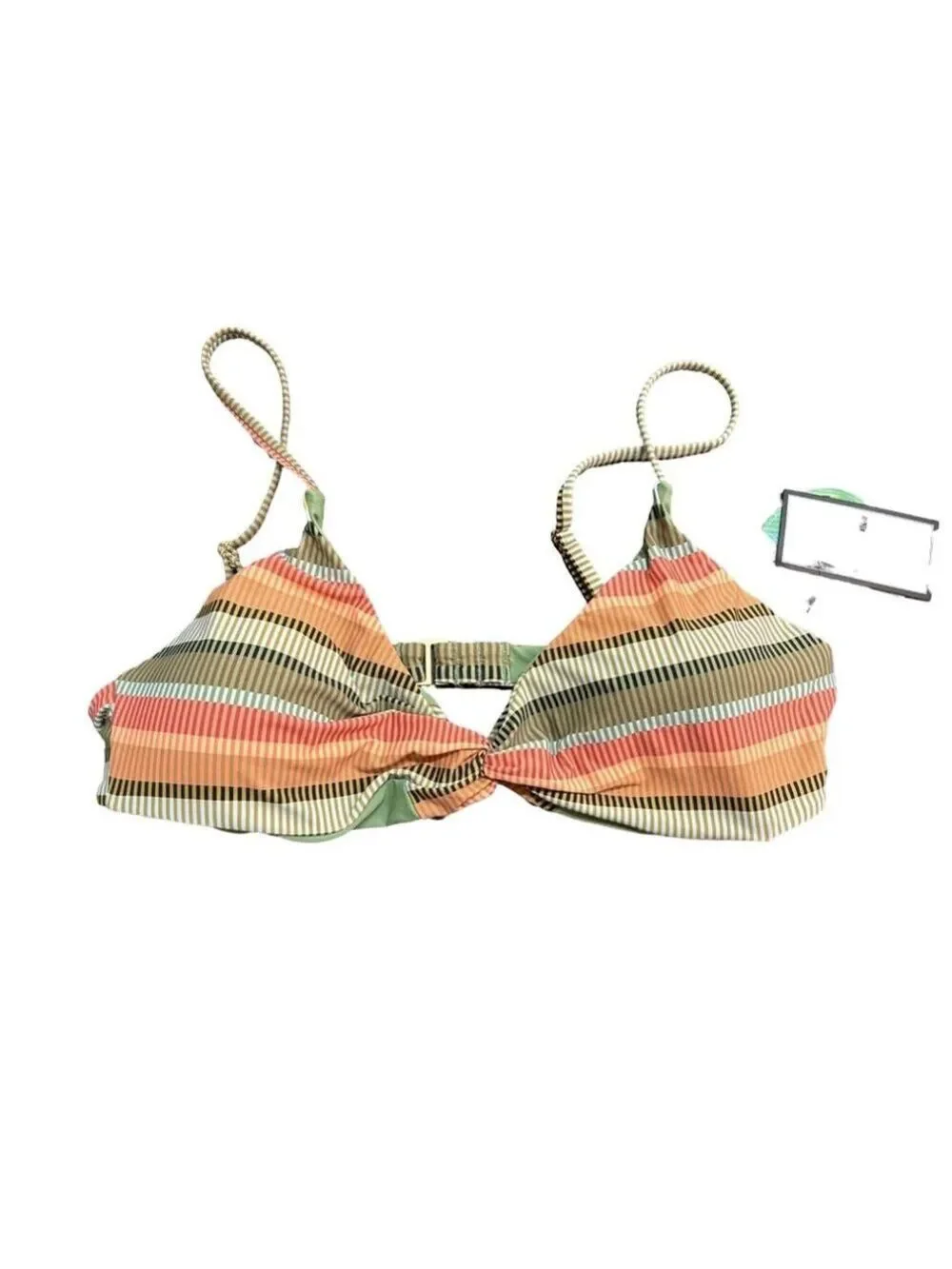 Volcom  Sol Song V Neck Bikini Top - Multi XL NWT